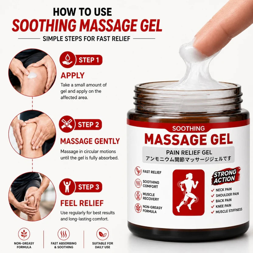 Japanese Soothing Massage Gel For Instant Pain Relief (Buy 1 Get 1 Free)