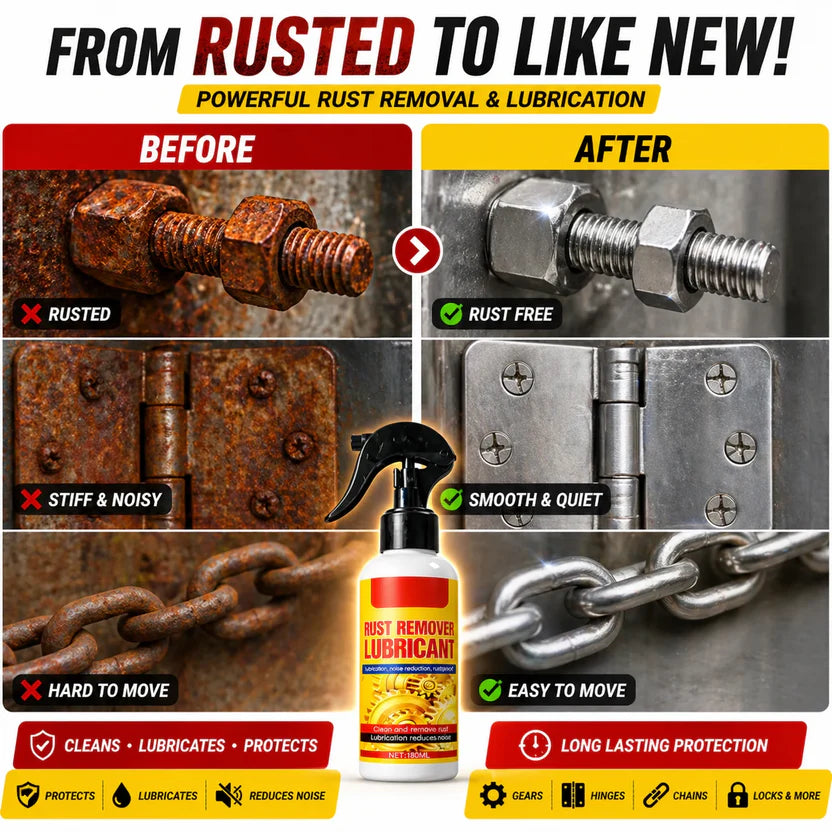 Rust Remover Spray for Car & Bike (Pack of 2)| Multi-Purpose Rust Cleaner Spray for Metal Surfaces | Instant Rust-Off & Protect Formula